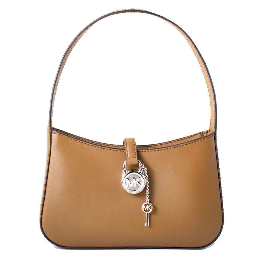 Sac bandoulière en fourrure marron Michael Kors