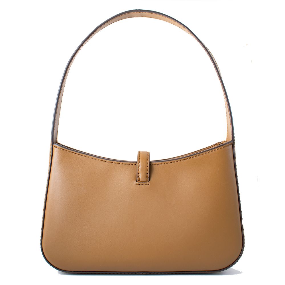 Sac bandoulière en fourrure marron Michael Kors