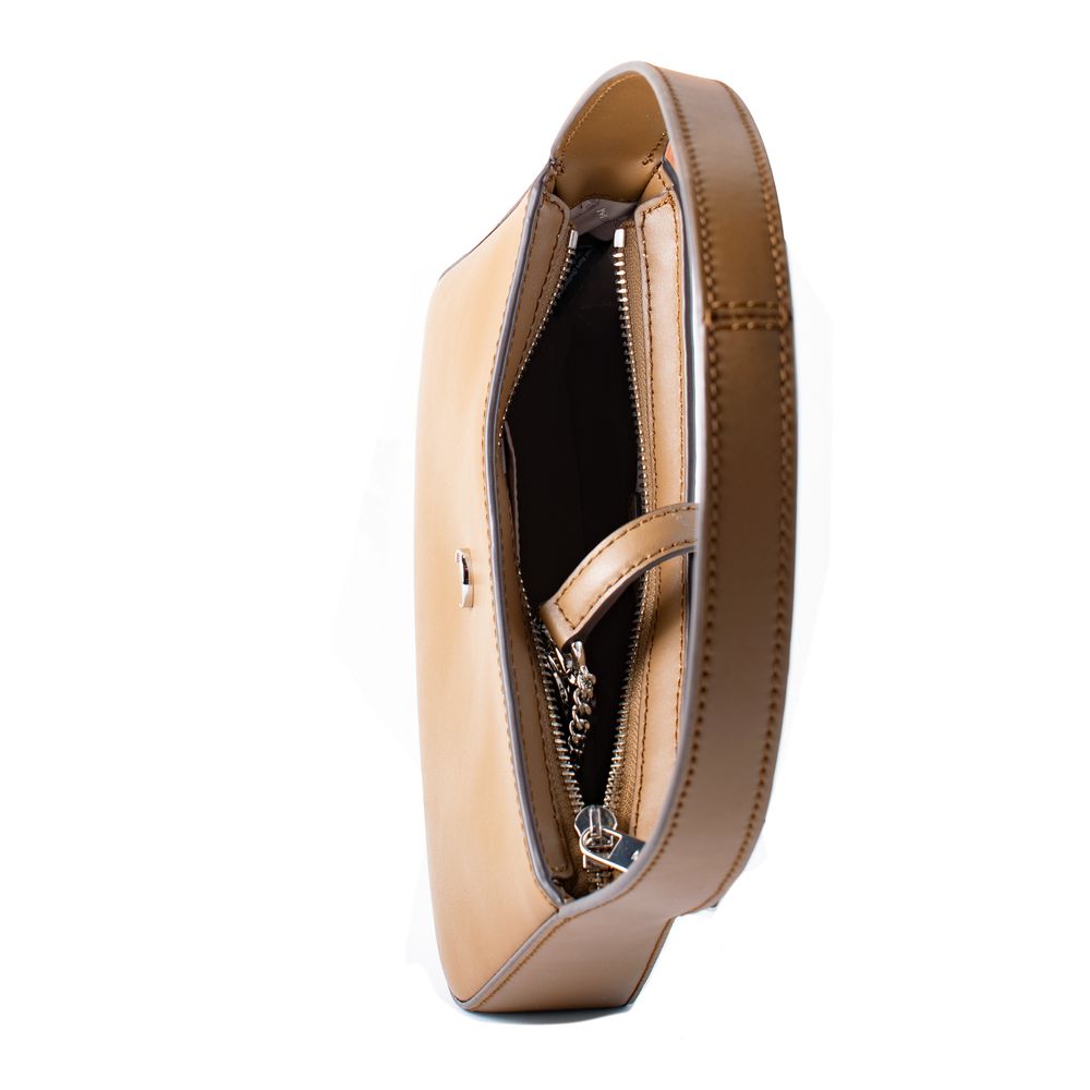 Sac bandoulière en fourrure marron Michael Kors