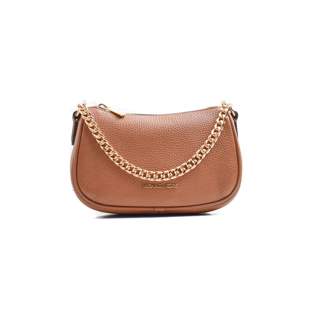 Sac bandoulière en fourrure marron Michael Kors
