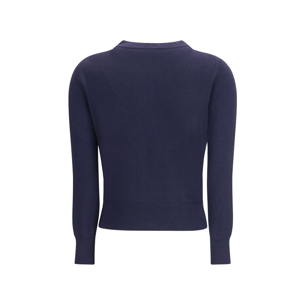 Gilet en laine bleue Ami Paris