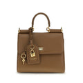 Sac à main Bos Taurus en cuir de veau marron Dolce&Gabbana