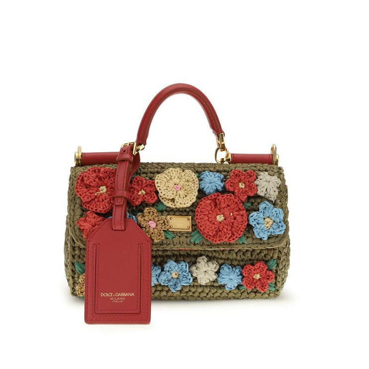 Sac à main multicolore en viscose Dolce&Gabbana