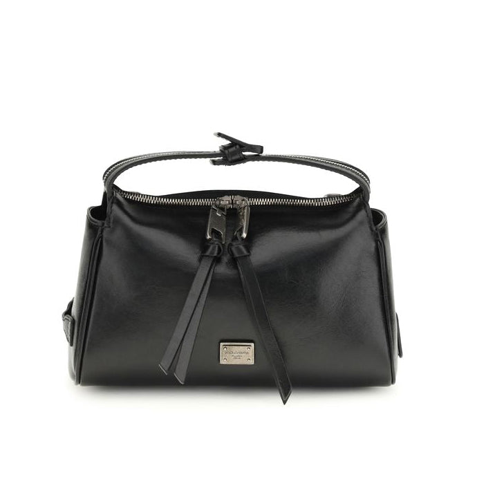 Sac à main Bos Taurus en cuir de veau noir Dolce&Gabbana