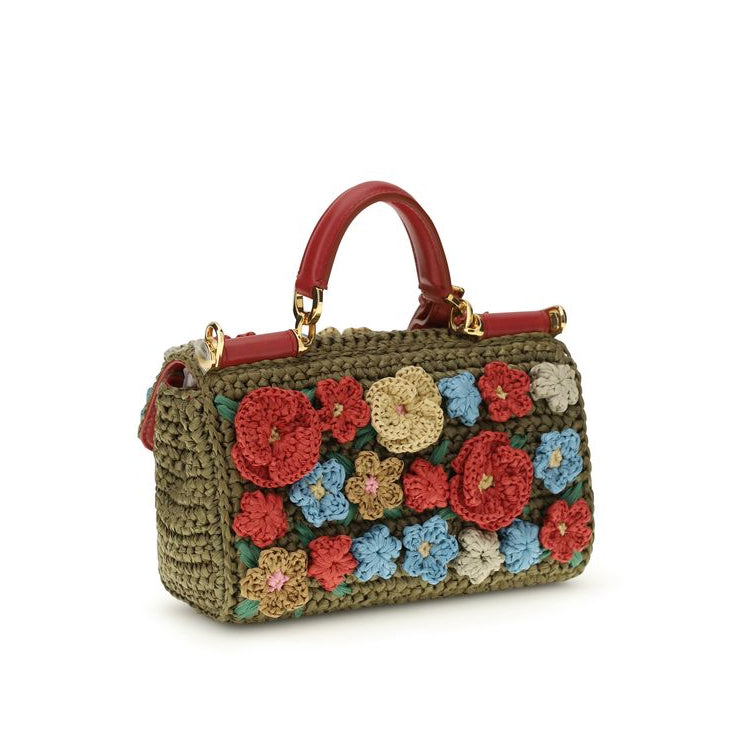 Sac à main multicolore en viscose Dolce&Gabbana