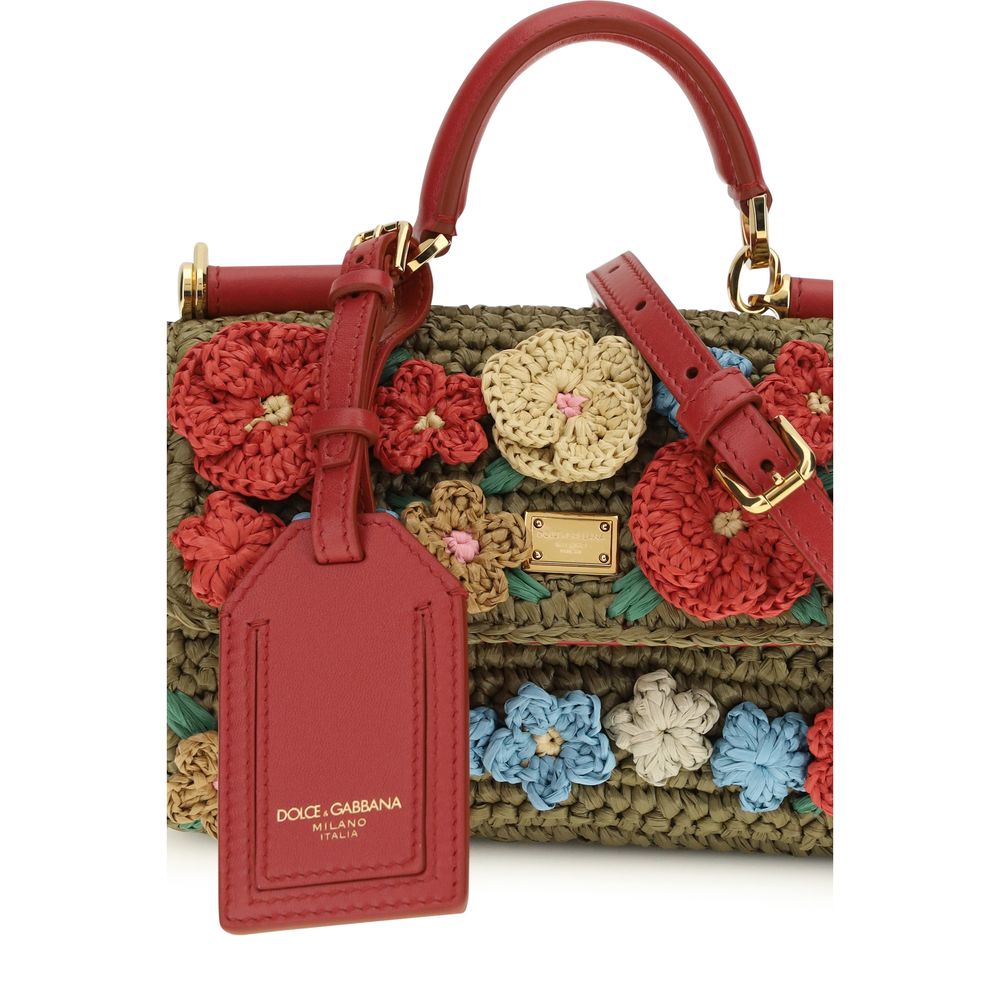 Sac à main multicolore en viscose Dolce&Gabbana