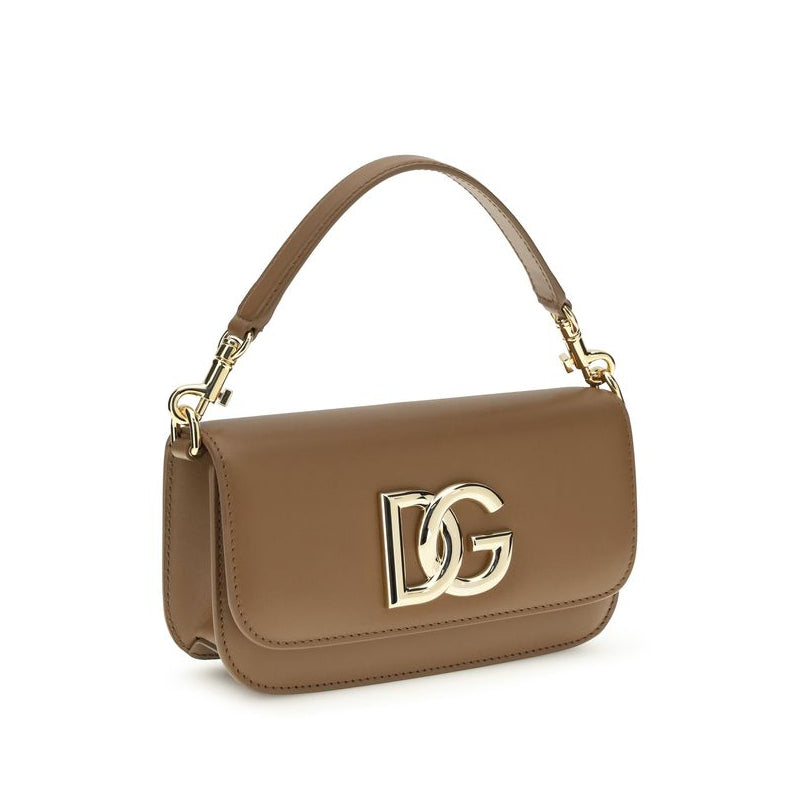 Sac à main Bos Taurus en cuir de veau marron Dolce&Gabbana