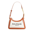 Balmain Brown Cotton Shoulder Bag