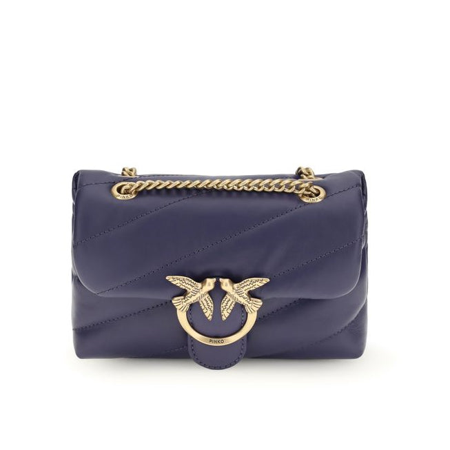 Sac bandoulière Bos Taurus en cuir de veau violet Pinko