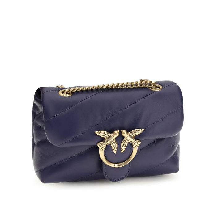 Sac bandoulière Bos Taurus en cuir de veau violet Pinko