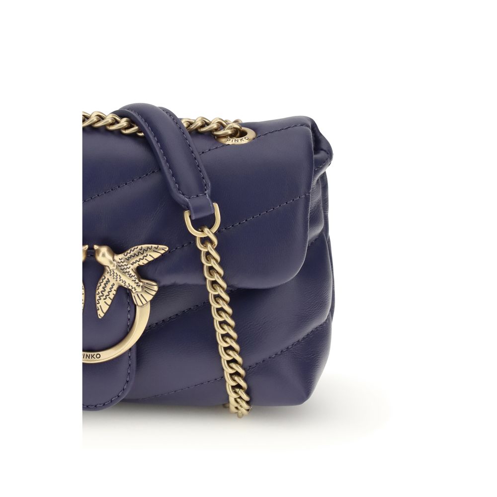 Sac bandoulière Bos Taurus en cuir de veau violet Pinko