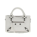 Sac à main Bos Taurus en cuir de veau blanc Balenciaga