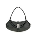 Blue Recycled Leather Shoulder Bag Ganni