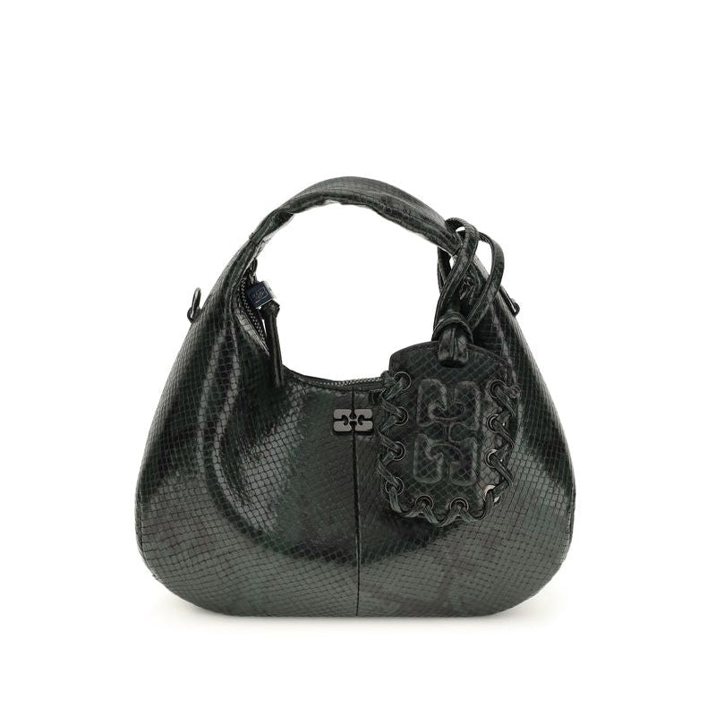 Black Polyester Handbag Ganni