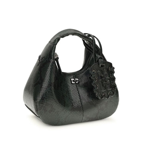 Black Polyester Handbag Ganni