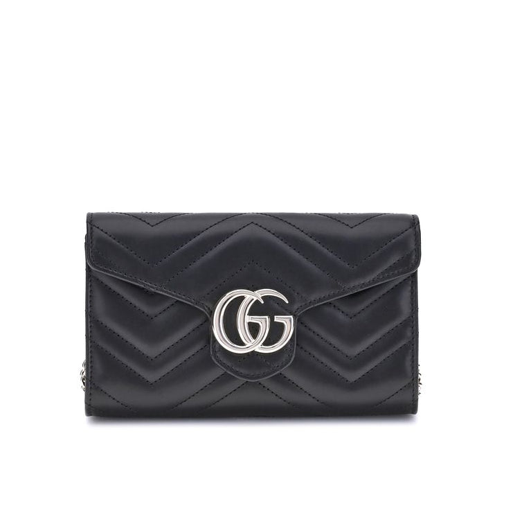 Sac bandoulière Bos Taurus en cuir de veau noir Gucci