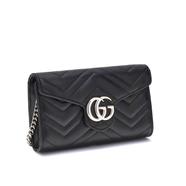 Sac bandoulière Bos Taurus en cuir de veau noir Gucci