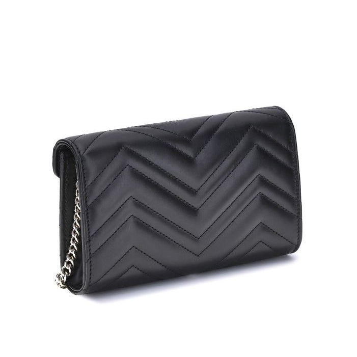 Sac bandoulière Bos Taurus en cuir de veau noir Gucci