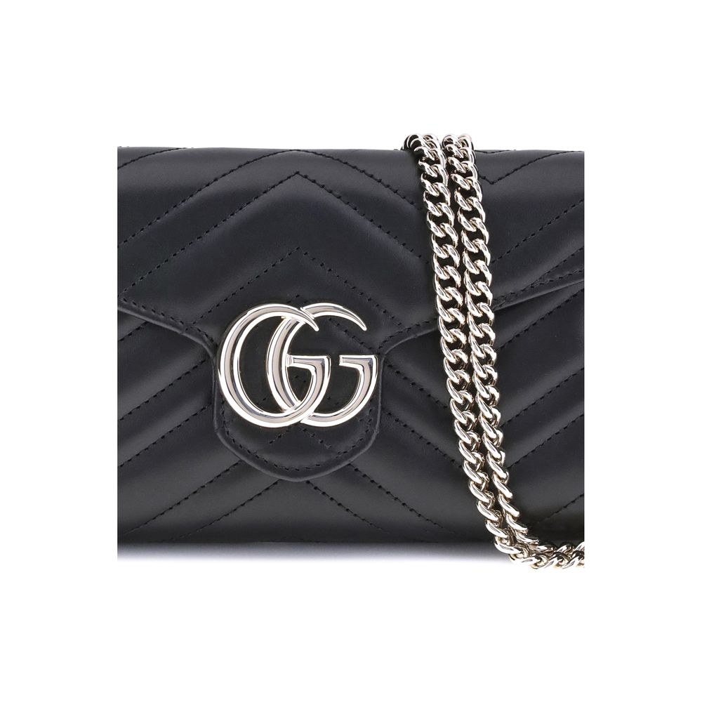 Sac bandoulière Bos Taurus en cuir de veau noir Gucci