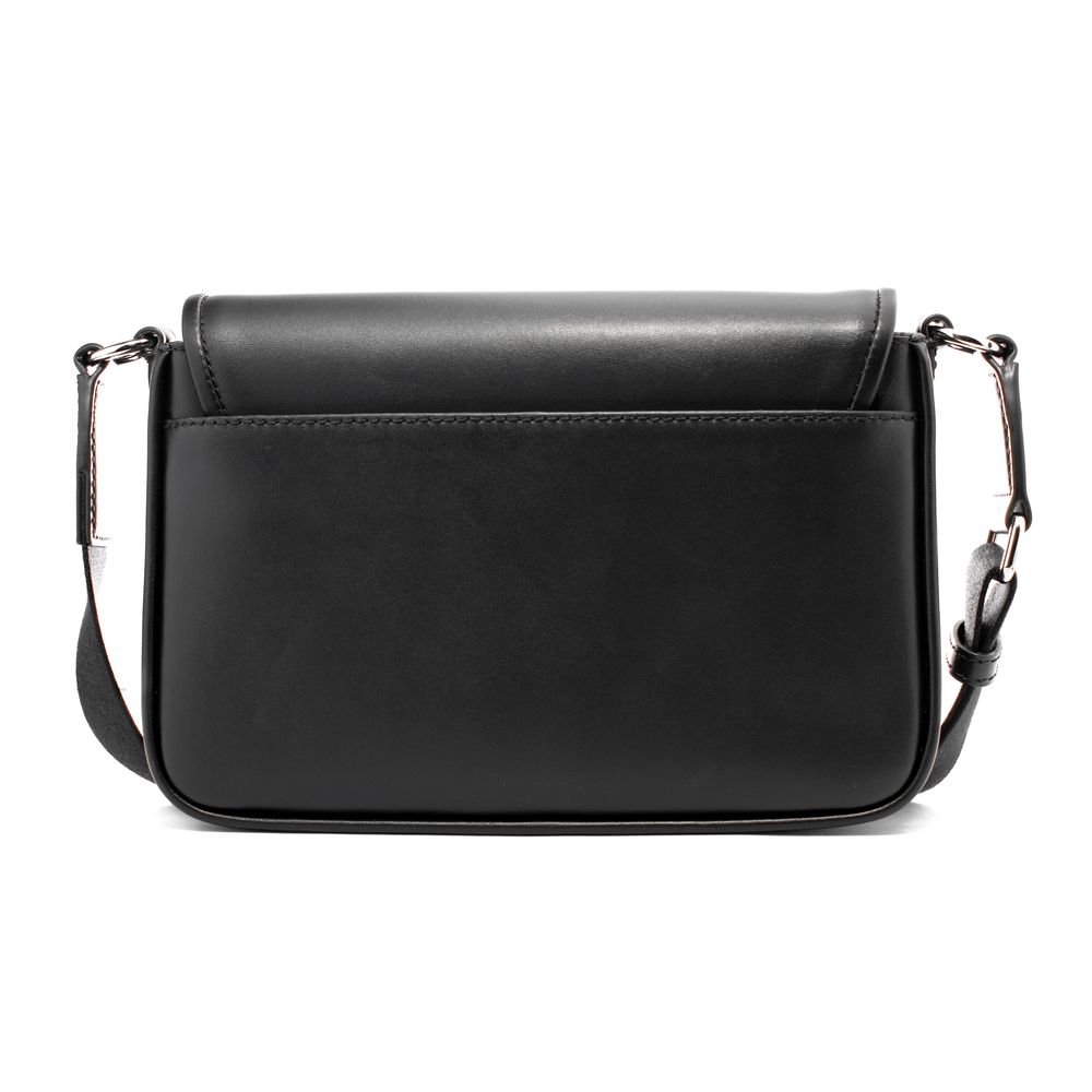 Sac bandoulière en cuir noir Michael Kors