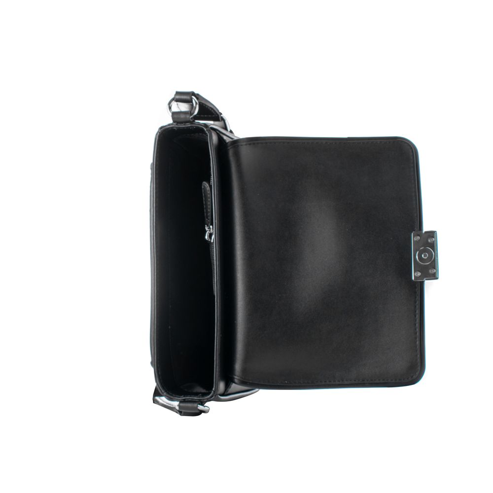 Sac bandoulière en cuir noir Michael Kors