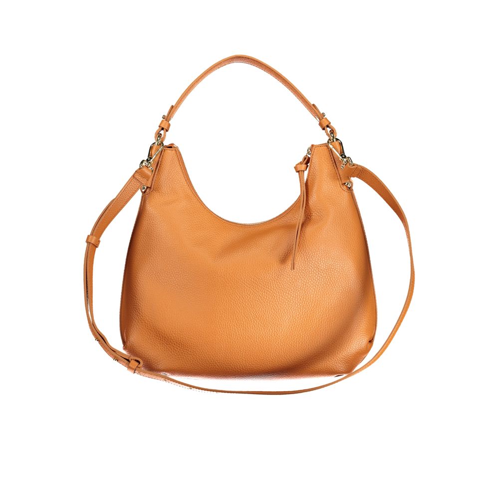 Coccinelle Orange Leather Crossbody Bag