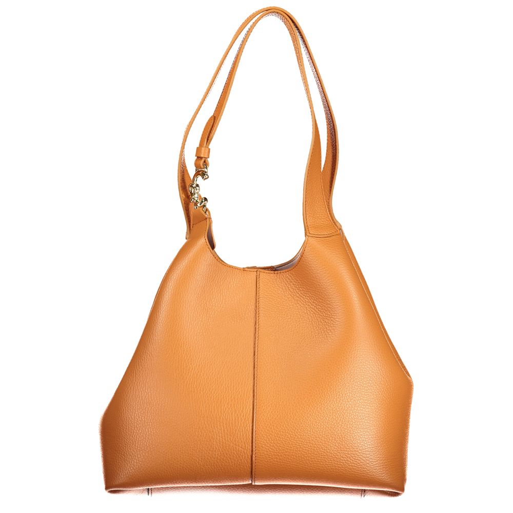 Sac à main en cuir orange Coccinelle