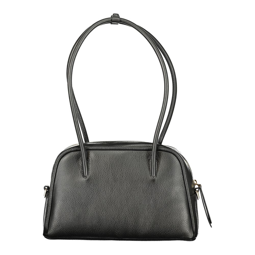 Sac à main en cuir noir Coccinelle