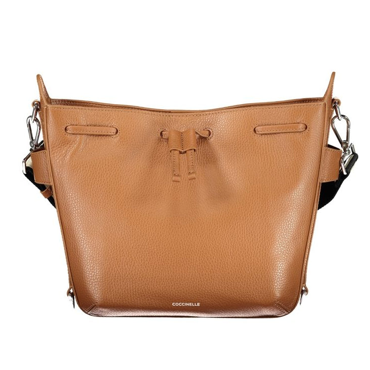 Sac à main en cuir marron Coccinelle