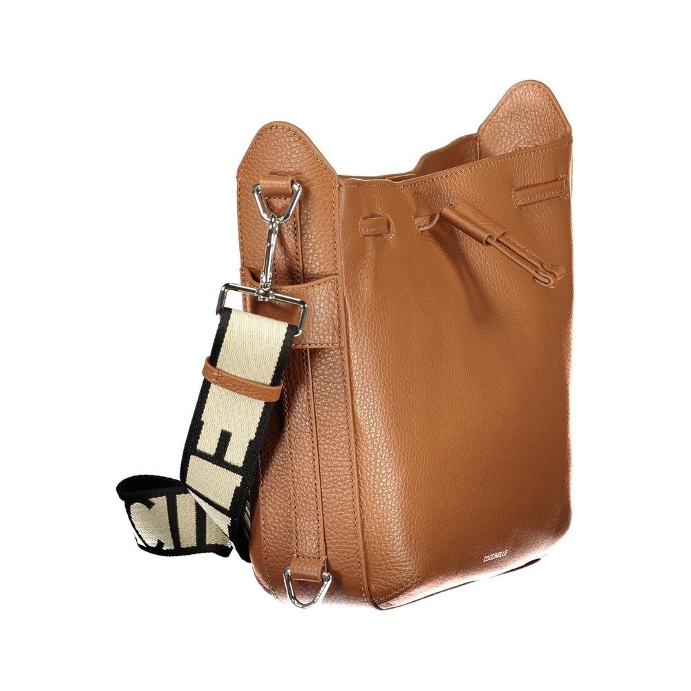 Sac à main en cuir marron Coccinelle