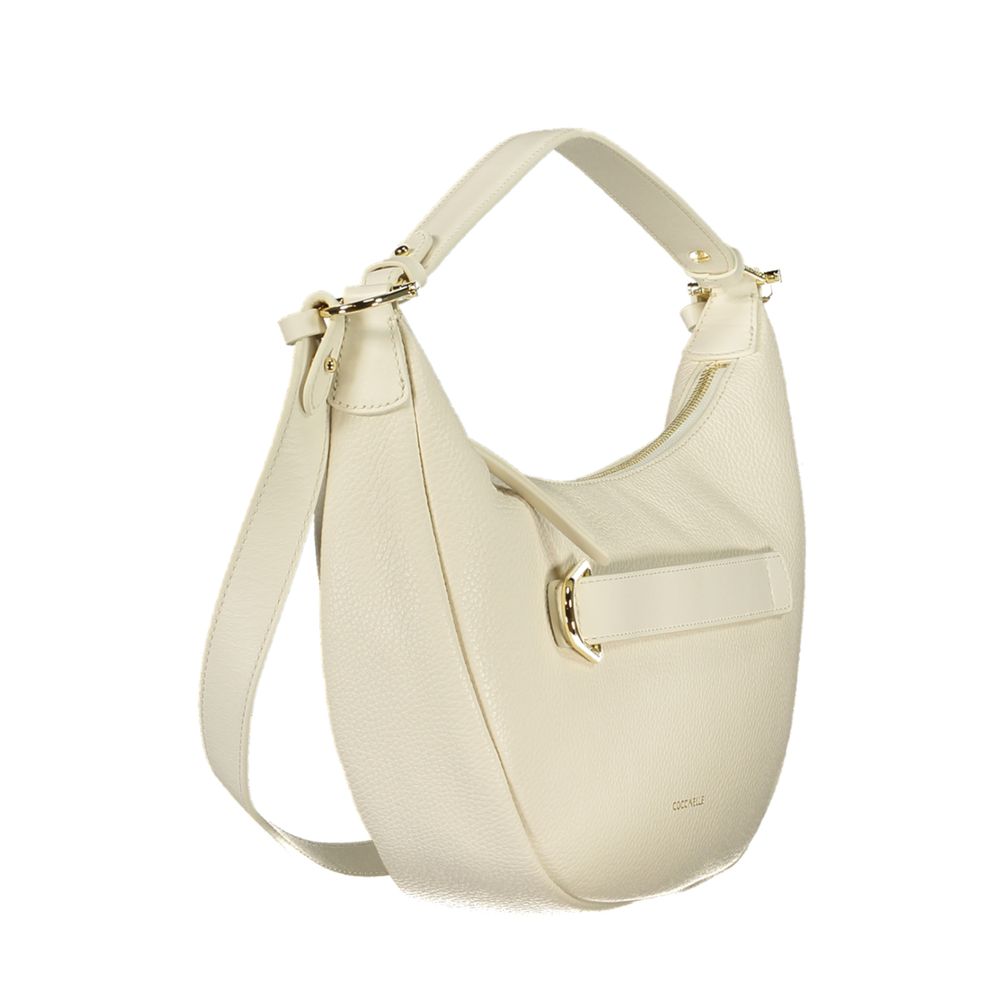 Coccinelle white leather shoulder bag