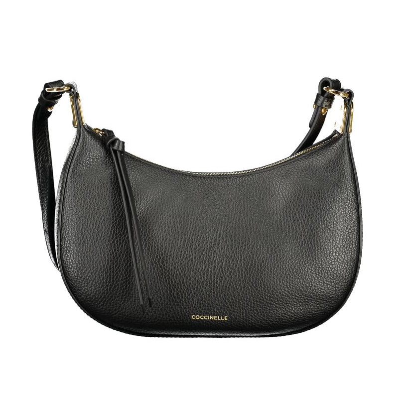 Bolso bandolera de cuero negro Coccinelle