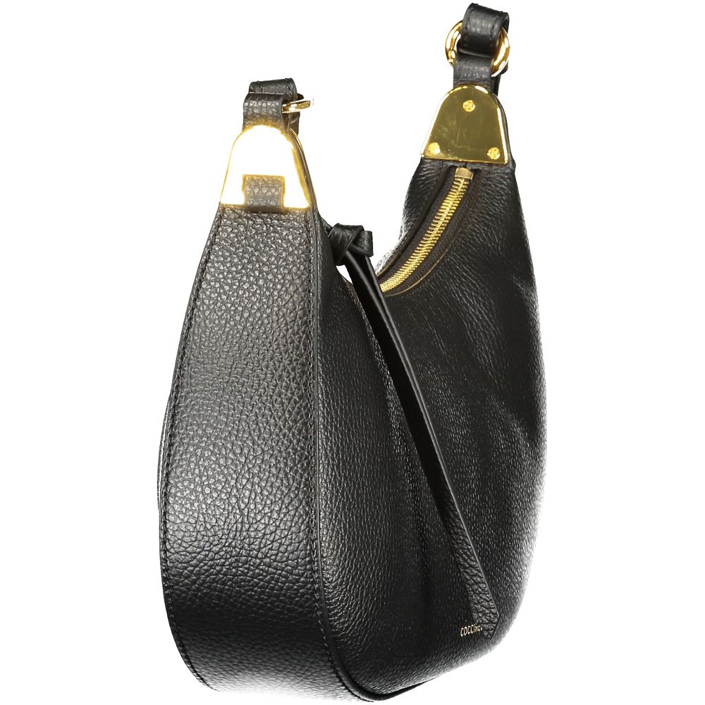 Bolso bandolera de cuero negro Coccinelle