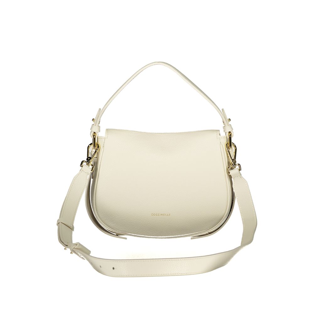 Coccinelle white leather handbag
