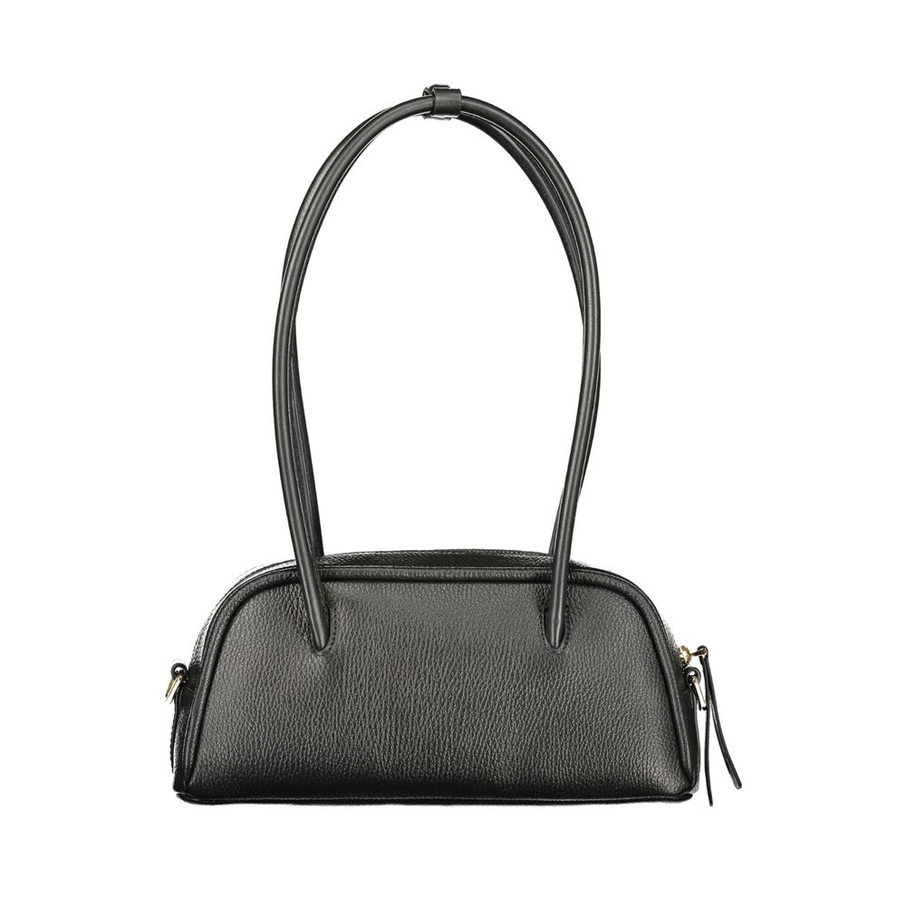 Sac à main en cuir noir Coccinelle