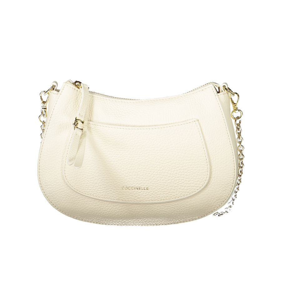 Sac à main en cuir blanc Coccinelle