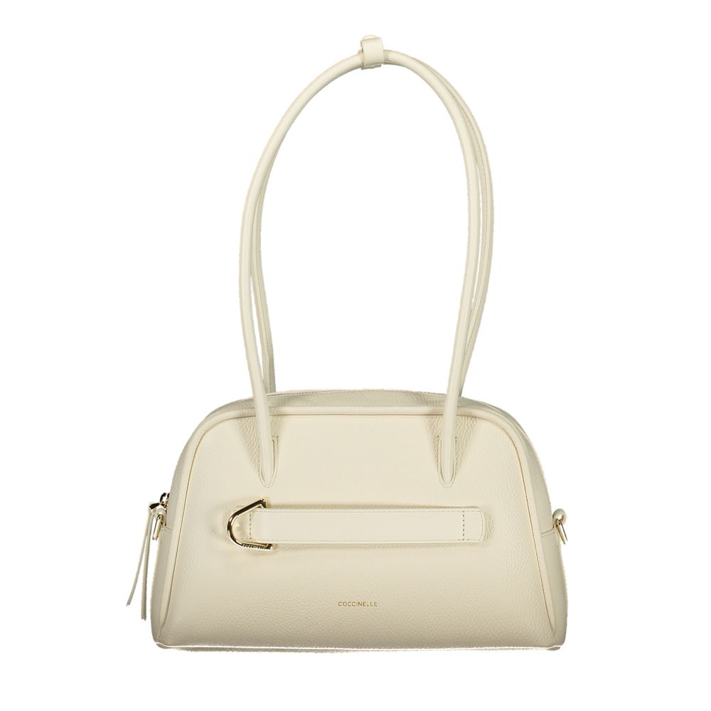 Sac à main en cuir blanc Coccinelle