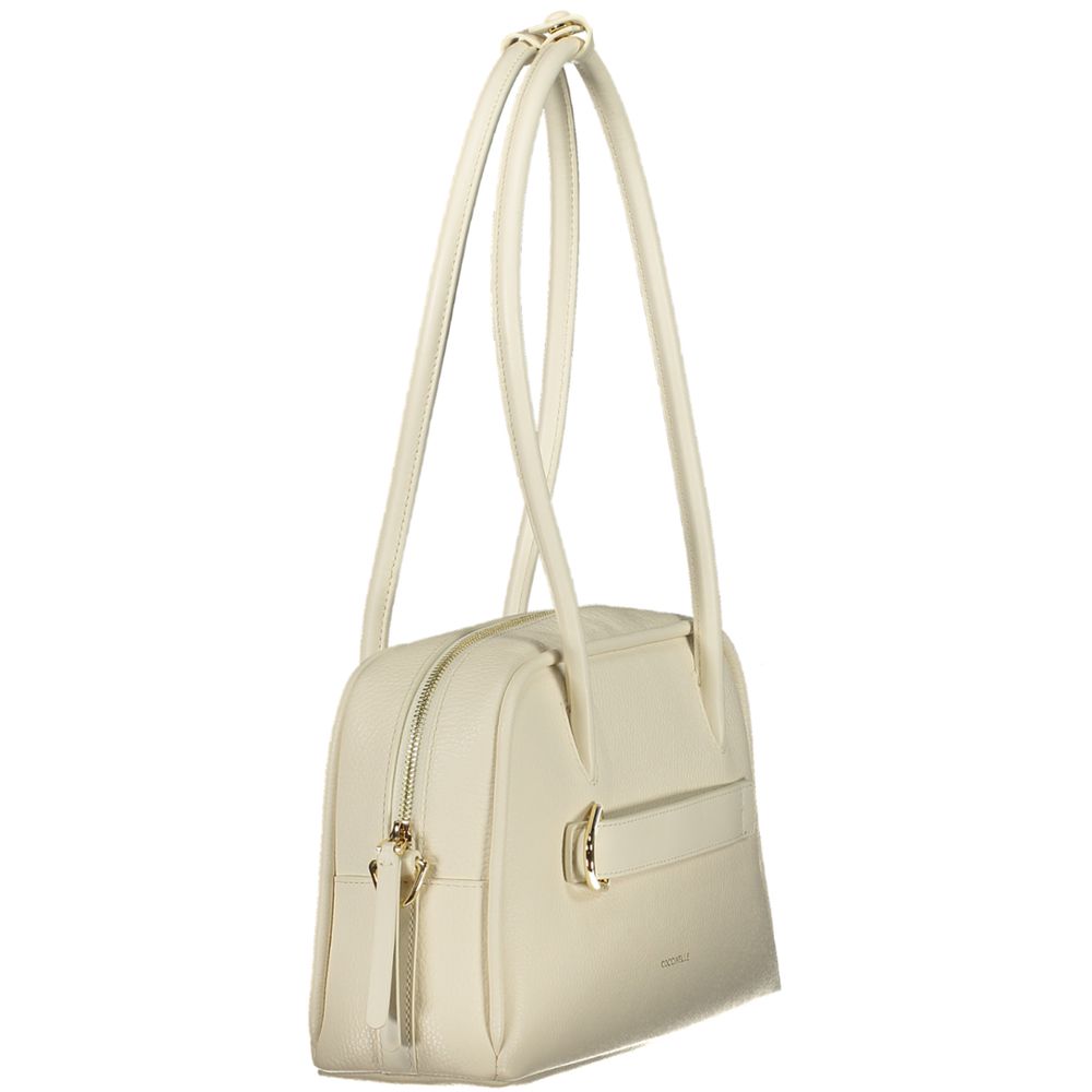 Sac à main en cuir blanc Coccinelle