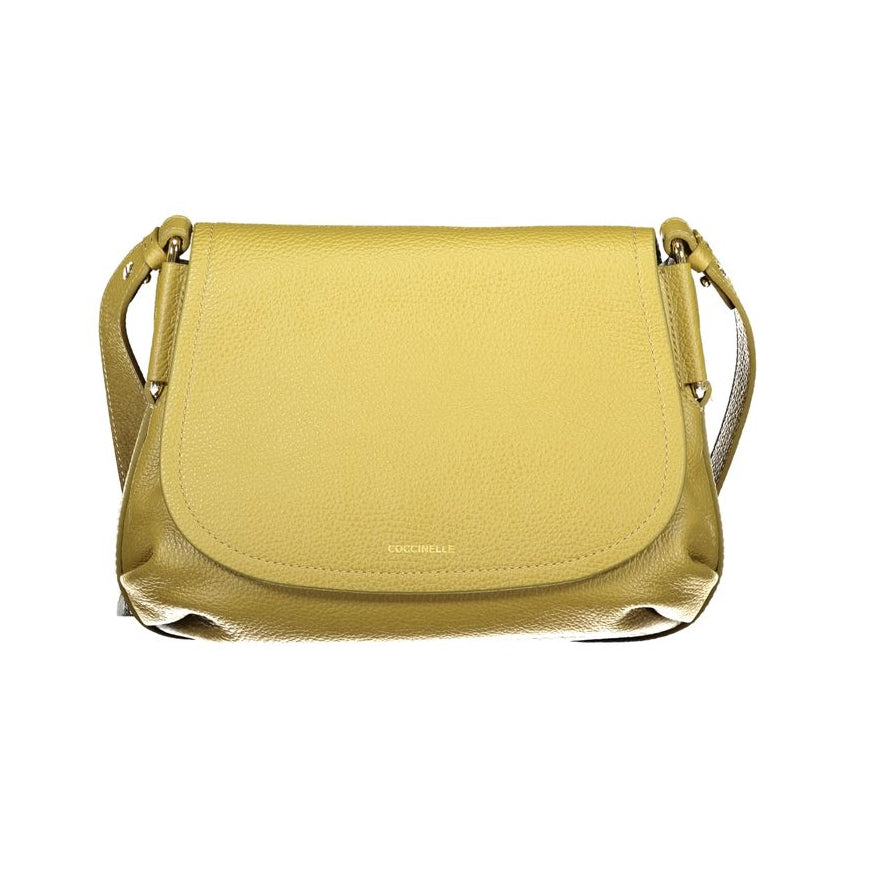 Bolso de mano de cuero verde Coccinelle