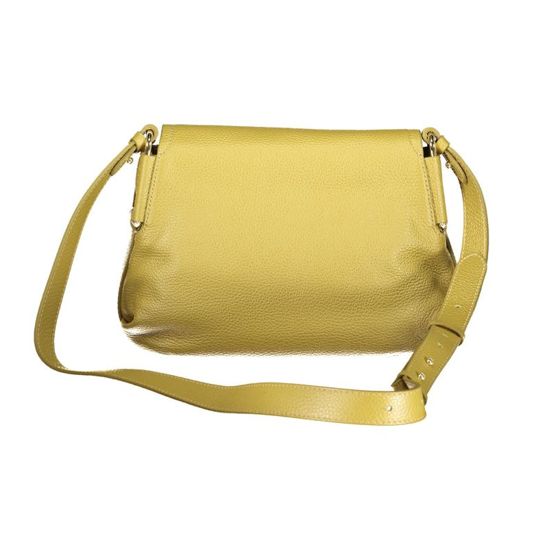 Bolso de mano de cuero verde Coccinelle