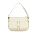 Ladybug white leather handbag