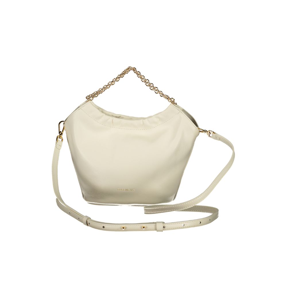 Sac à main en cuir blanc Coccinelle