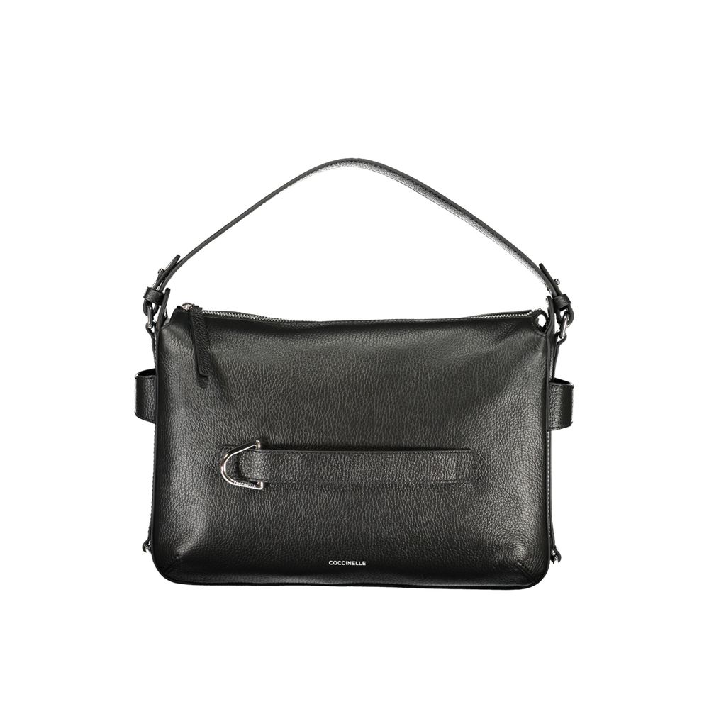 Sac à main en cuir noir Coccinelle