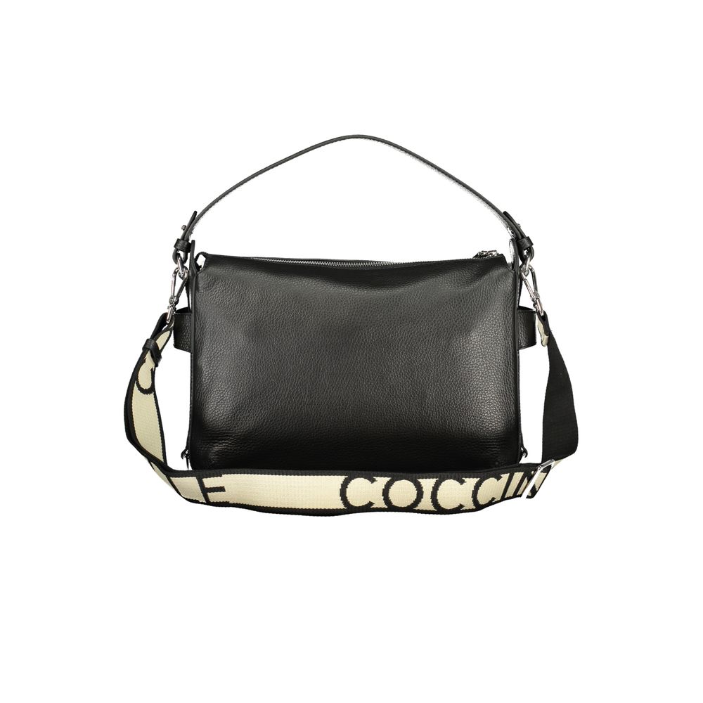 Sac à main en cuir noir Coccinelle