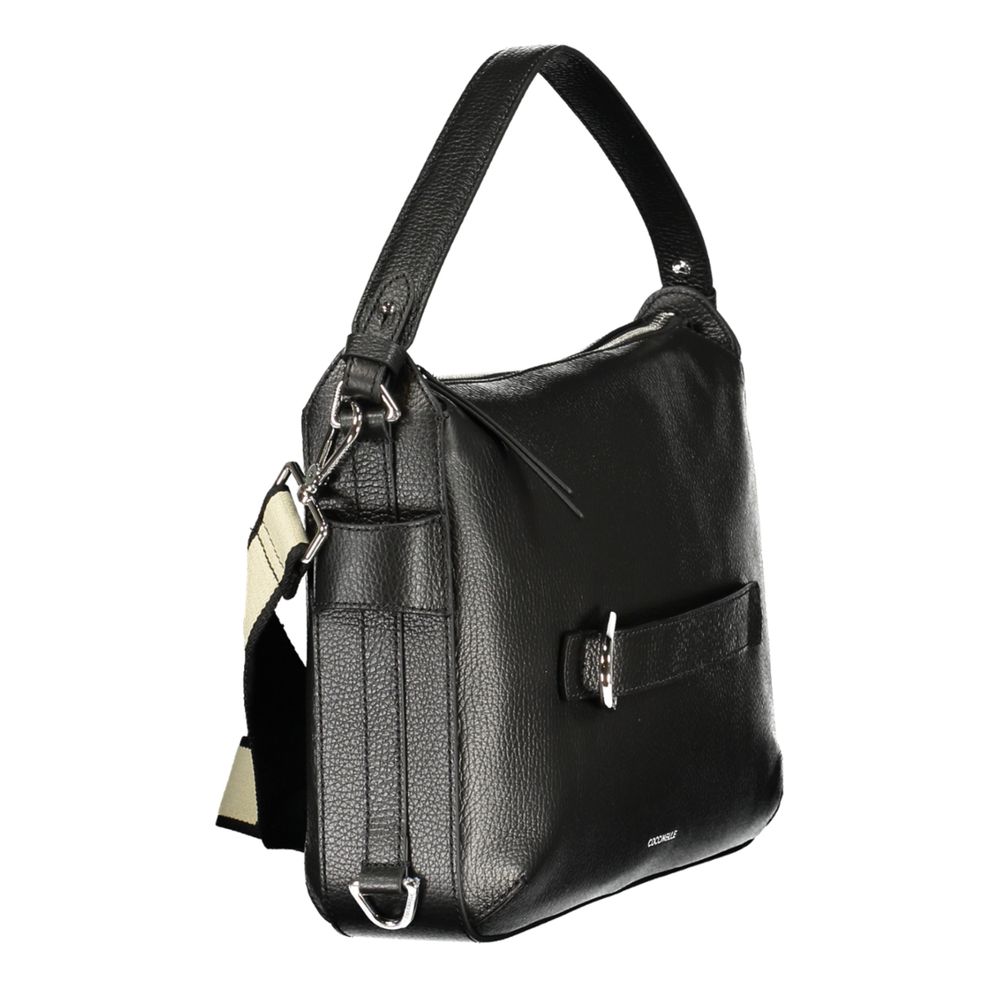 Sac à main en cuir noir Coccinelle
