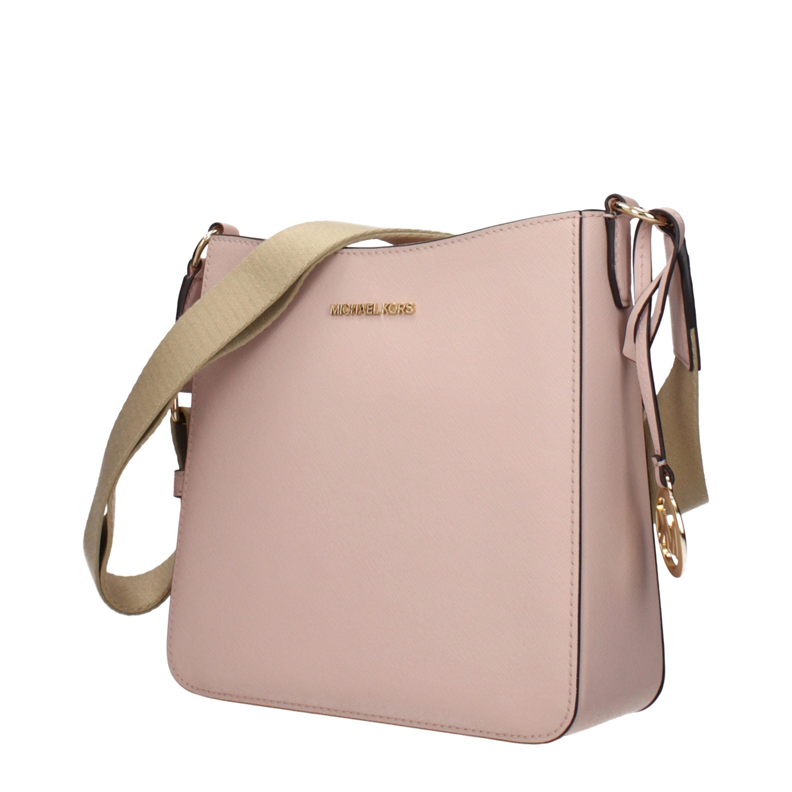 Sac bandoulière en cuir rose Michael Kors