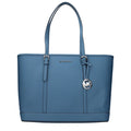 Sac à main en cuir bleu Michael Kors