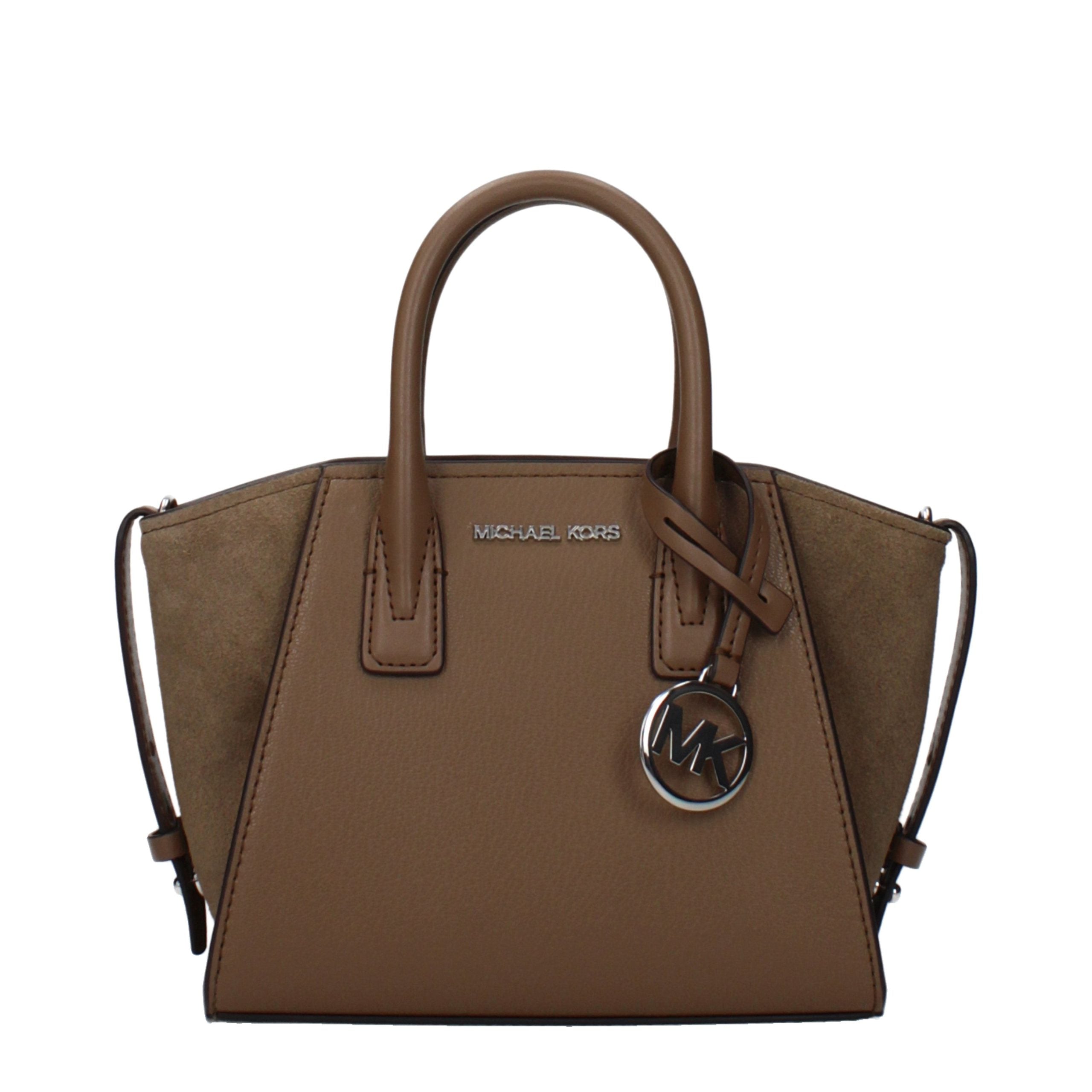 Sac à main en cuir marron Michael Kors