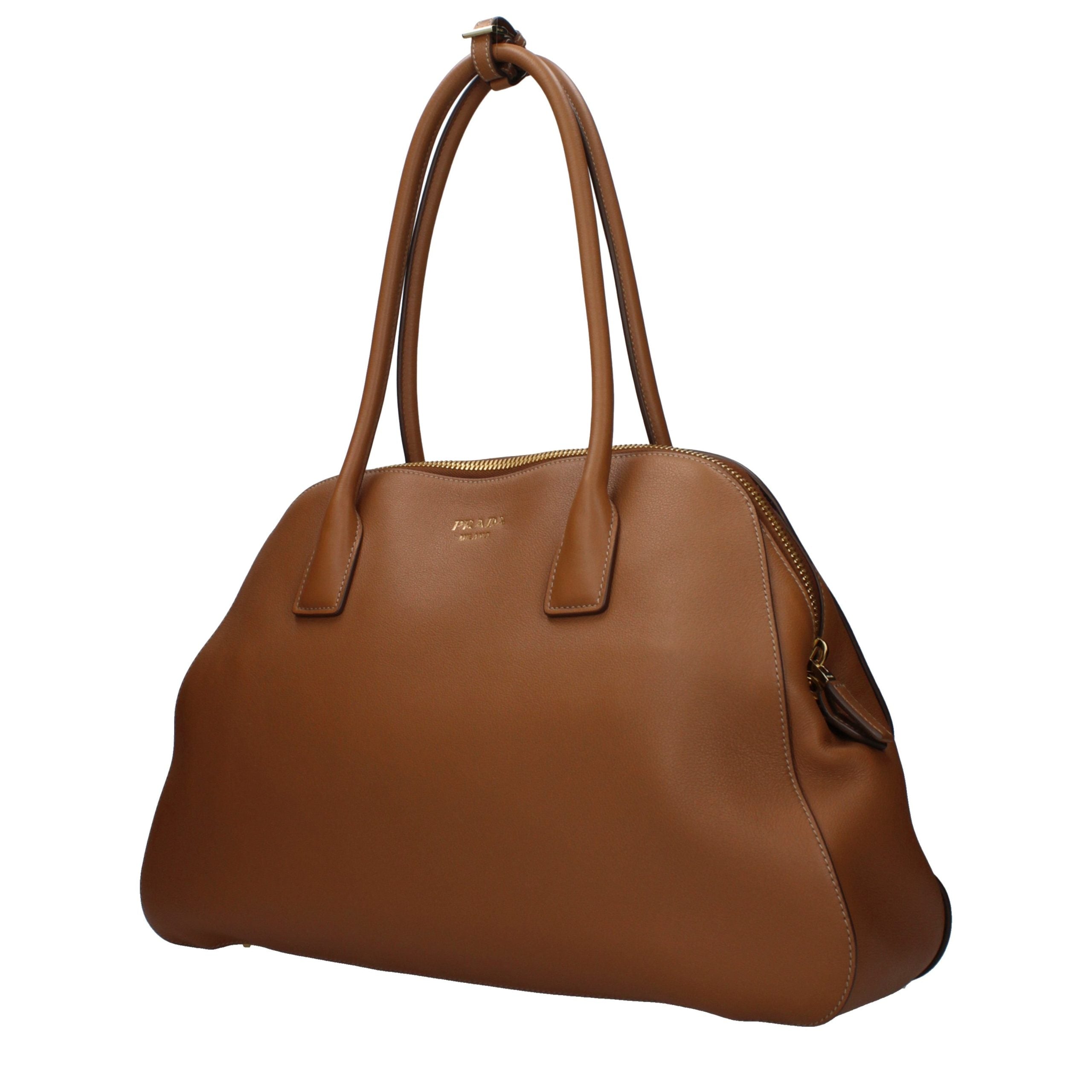 Sac à main  en cuir marron Prada