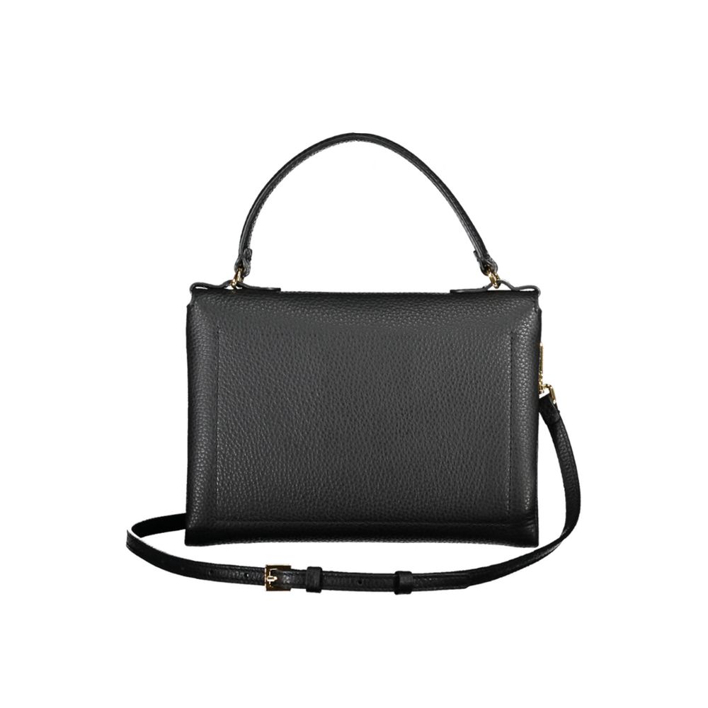Sac bandoulière en cuir noir Coccinelle